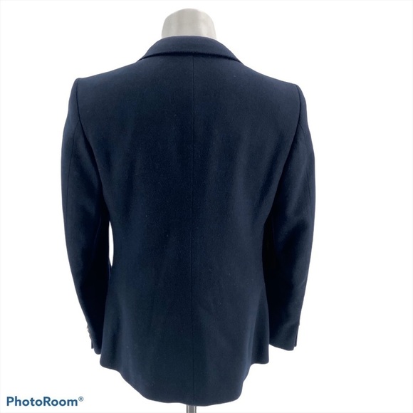 AQUASCUTUM OF LONDON Vintage Navy Blazer (See Measurements) - Picture 4 of 8
